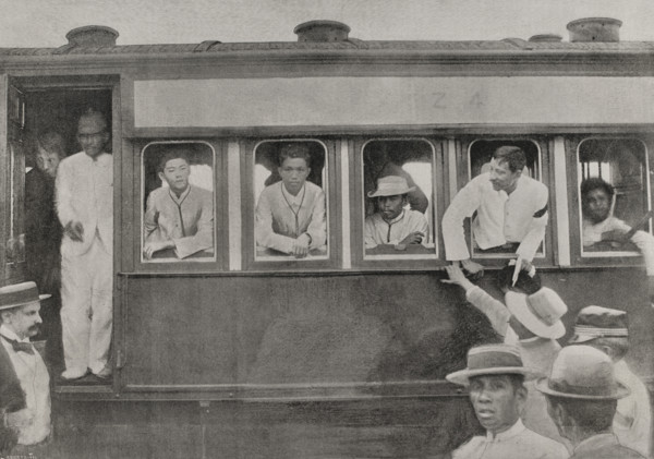 Submission of the main leaders of the Philippine uprising (Philippine Revolution, Philippines, 1898. Creator: Unknown.