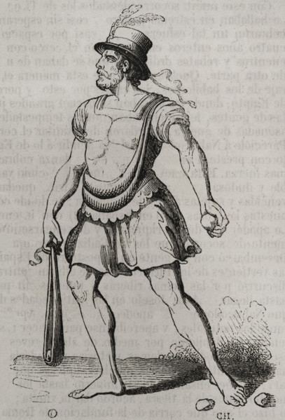 Majorcan slinger, 1852. Creator: Unknown.