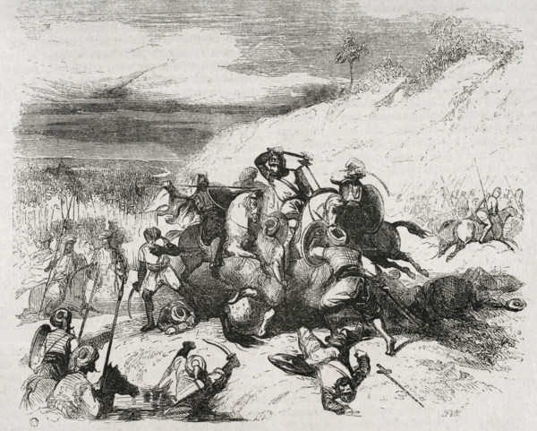 Battle of Guadalete, July 19-26, 711, (1852). Creator: Unknown.