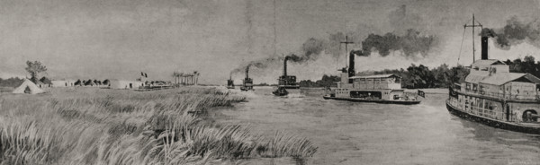 Fashoda Incident (1898): Arrival of the Anglo-Egyptian contingent at Fashoda...on 21 Sept 1898, 1898 Creator: Unknown.
