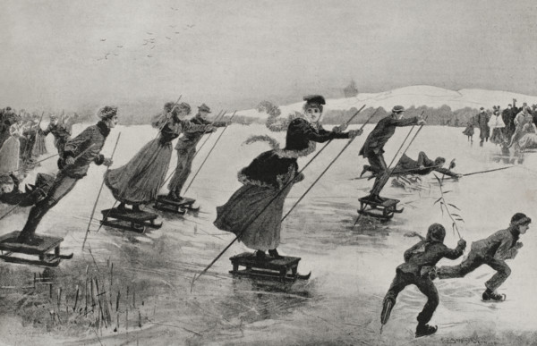 A new "sport" - popular amusements, Germany, 1898.  Creator: Unknown.