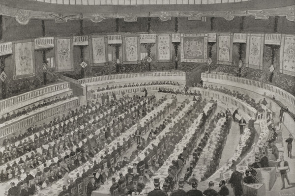 Banquet of the "Unión Conservadora", Madrid, Spain, January 28, 1898.  Creator: Enrique Laporta Valor.