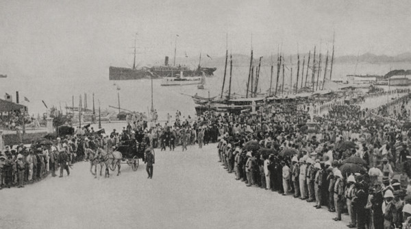 Arrival of Captain-General Andrés González Muñoz, San Juan, Puerto Rico, 11 January 1898. Creator: Unknown.