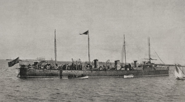 Spanish-American War (1898): destroyer "Terror", 1898.  Creator: Unknown.