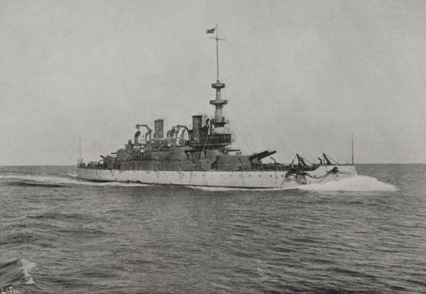 Spanish-American War: USS Massachusetts, US navy, 1898. Creator: Unknown.