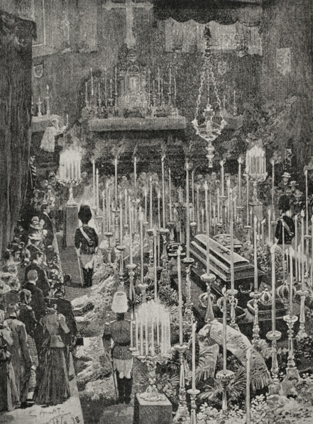Funeral of Empress Elisabeth (1837-1898), Empress consort of Austria, Vienna, Austria, 1898.  Creator: Unknown.