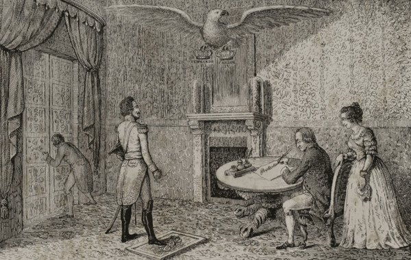 Protest letter of Charles IV of Spain dated March 21, 1808 (two days after his abdication), 1851.  Creator: LTL.