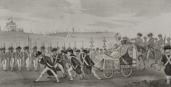 Review of Badajoz, Spain, 1801, (1851). Creator: LTL.