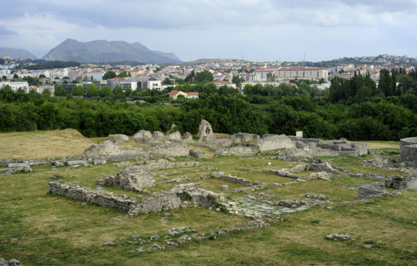 Ruins of the Episcopal Centre, ancient city of Salona, Solin, Croatia, 2018. Creator: Unknown.