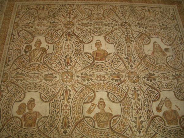 Mosaic, El Jem Museum, El Djem, Tunisia, 2009. Creator: Amanda Waite.