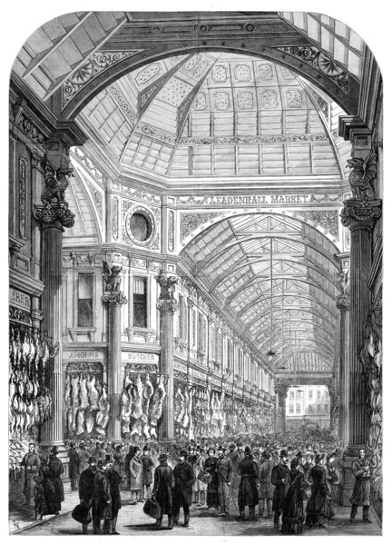 New Leadenhall Market: interior, 1881. Creator: Unknown.