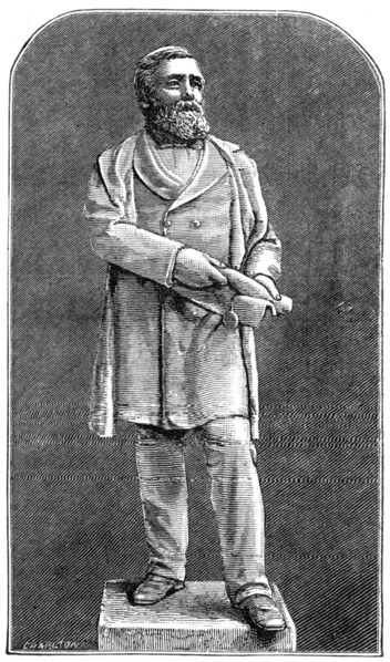 Statue of the late Mr. Bolckow, 1881. Creator: Unknown.