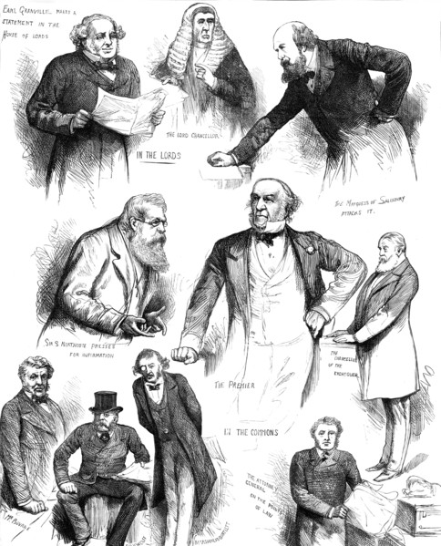 The Suez Canal Question in Parliament: (see "The Silent Member", 1883. Creator: Unknown.