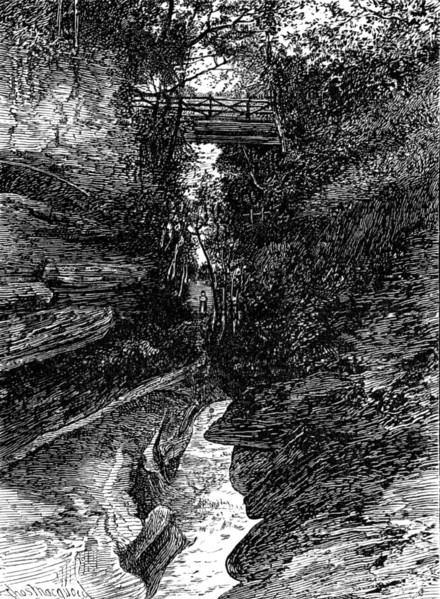 Sketches in Nidderdale, Yorkshire: Gorge of How Stean Beck, 1883. Creator: Unknown.