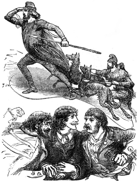 Sketches at the Lyceum: "The Cup":..."The Corsican Brothers"...Fabien with the peasants, 1881. Creator: R&E Taylor.