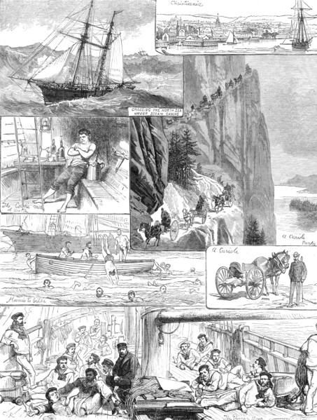 A cruise of naval volunteers: trip to Norway, 1881. Creator: C. R..