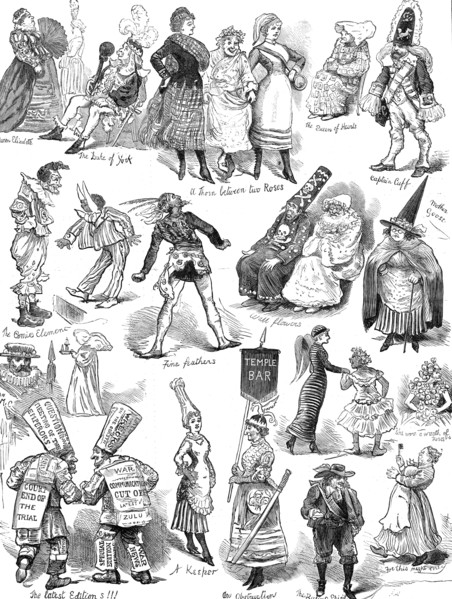 Fancy Dress Ball at the Brookwood Surrey Lunatic Asylum, 1881. Creator: Unknown.