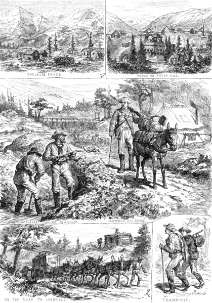 Sketches near Leadville, Colorado, 1881. Creator: Unknown.