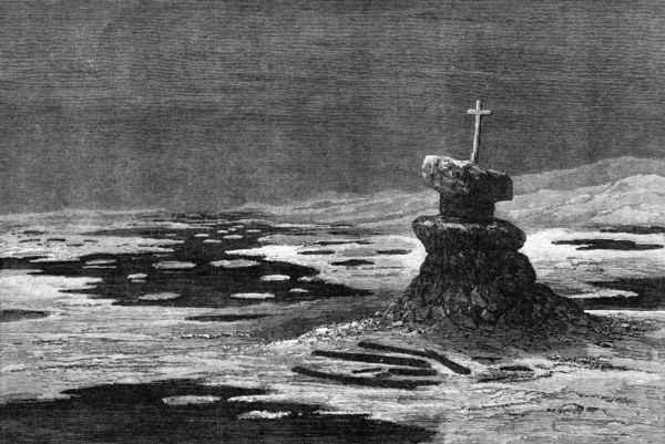 The American Franklin Search Expedition: boat place, Erebus Bay, 1881. Creator: Unknown.