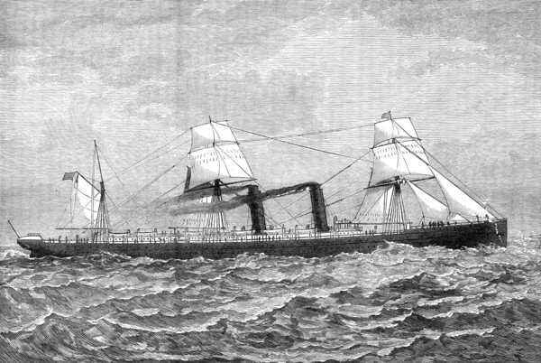 The new Cunard steam-ship Servia, 1881. Creator: Unknown.