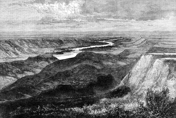 N.-West Territory of Canada: sketches by the Marquis of Lorne: Red-Deer River, looking S.-East, 1881 Creator: Unknown.