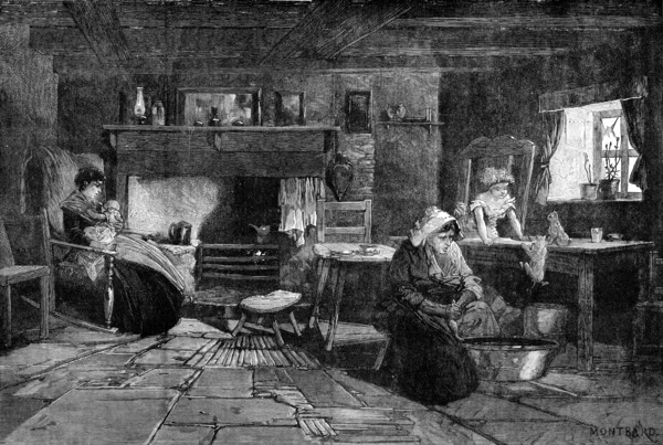 Fisherman's cottage in the Isle of Man, 1881. Creator: Unknown.