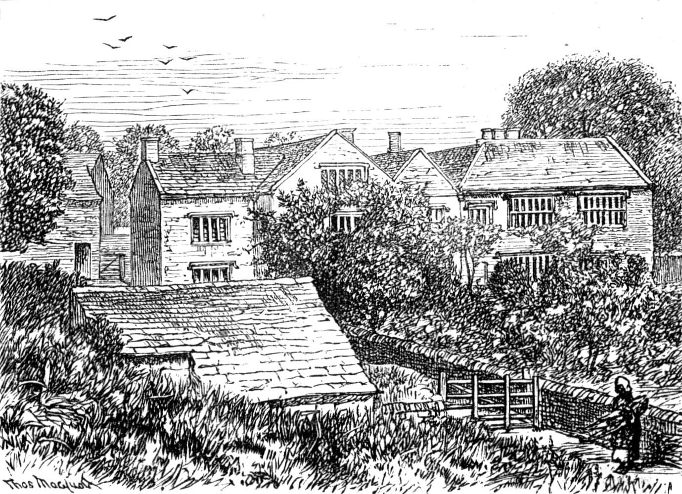 Sketches in Nidderdale, Yorkshire: Gowthwaite Hall, where Eugene Aram taught, 1883. Creator: Unknown.
