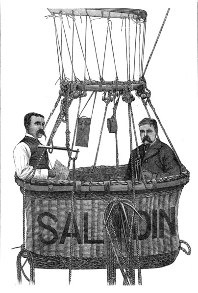 The Fatal Disaster with a Balloon: car of the balloon Saladin, 1881. Creator: Unknown.