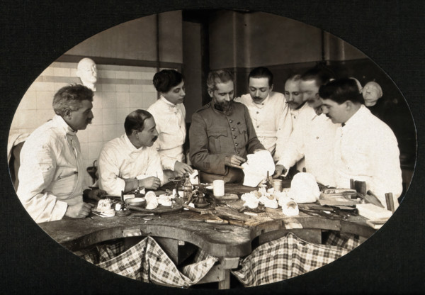 F  Lejars demonstrating operation techniques, c1900s. Creator: Fontes.