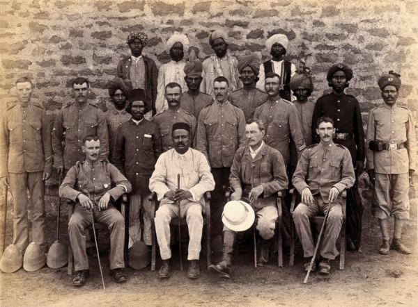 A group of plague staff, part of the Karachi Plague Committee, India, 1897. Creator: Unknown.