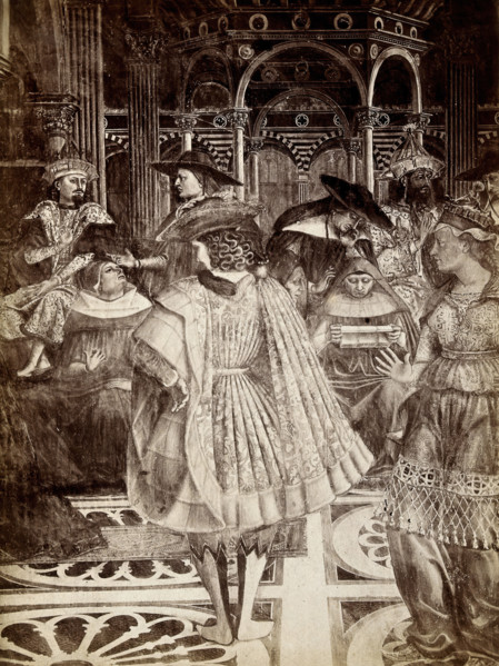 Hospital of Santa Maria della Scala, Siena: Celestino III grants control of the..., (19th century?). Creator: Fotografia Lombardi Siena.