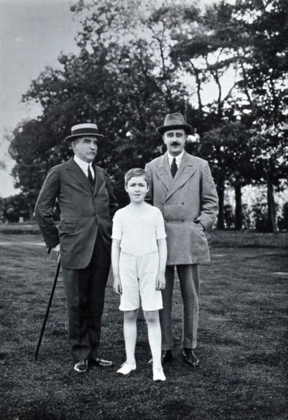 Henry Solomon Wellcome, Henry Mounteney Wellcome and the latter's tutor GS  Farnfield. Creator: Unknown.
