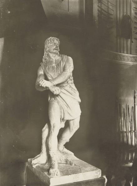 'A Slav Breaking the Bonds', between 1920-25.  Creator: Unknown.