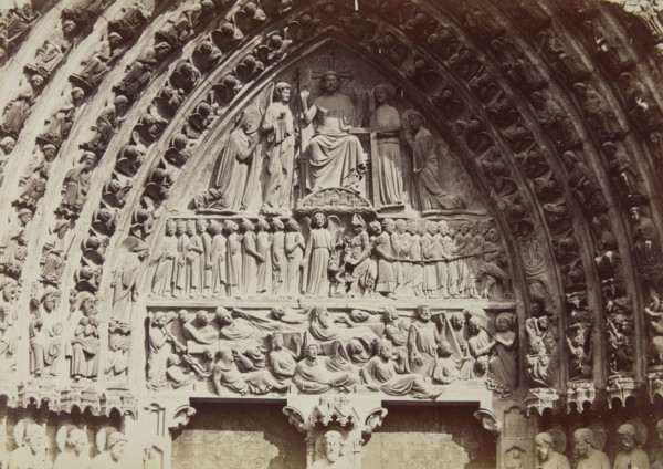 Cathédrale Notre-Dame, Paris, between 1880-1890.  Creator: J Kuhn.