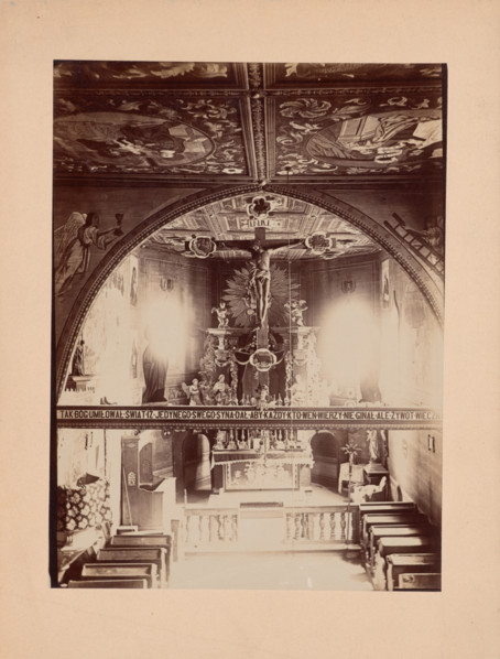 Interior of Church of the Nativity of the Blessed Virgin Mary, Kruzlowa Wyzna, 1895-1905. Creator: Stanislaw Tomkowicz.