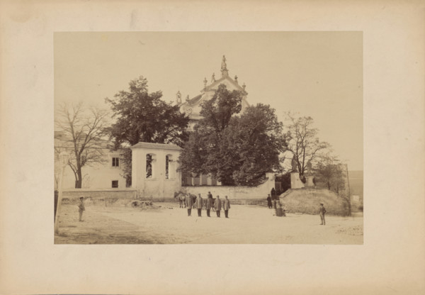 Church of the Holy Trinity and Tinitarian Monastery - general view, Kamianets-Podilskyi, 1890-1900. Creator: Unknown.