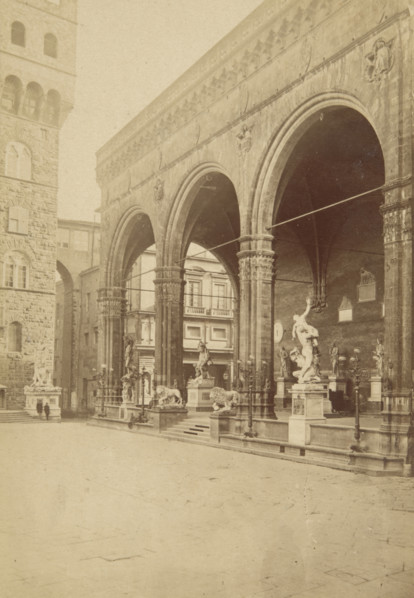 Loggia dei Lanzi, Florence, 1870-1880. Creator: Unknown.