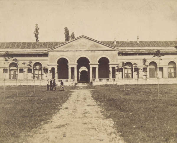 Palazzo Te, Mantua - view from the north-west..., between 1870-1880.  Creator: Unknown.