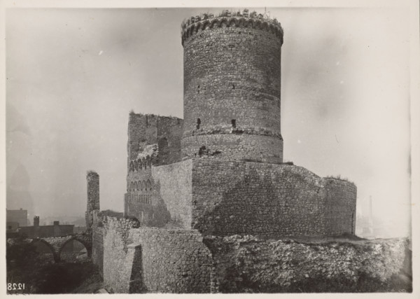 Castle - view of the north-east, Bedzin, 1924. Creator: A Karczewski.