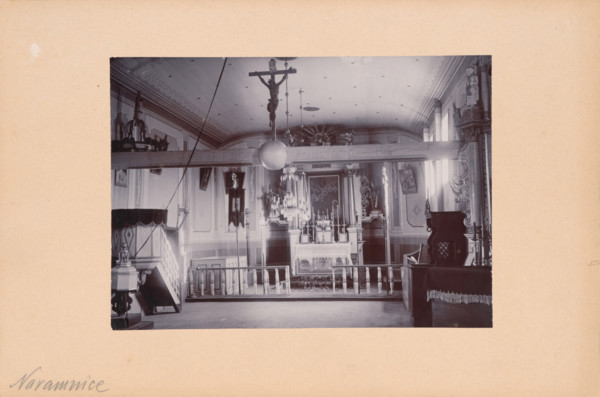 Church of All Saints and St Roch - interior, Naramnice, between 1900-1910. Creator: Unknown.
