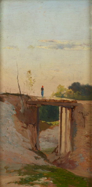 Small Bridge, c1890. Creator: Aleksander Swieszewski.