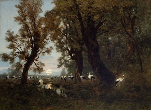 A Gathering of Storks, 1879. Creator: Wladyslaw Malecki.