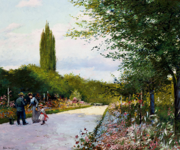 In the Garden, 1891. Creator: Josef Rapacki.