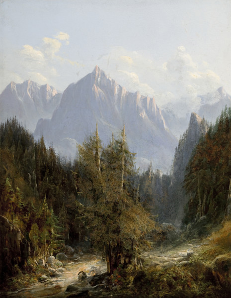 Road to the Morskie Oko Lake, 1850. Creator: Adam Gorczynski.