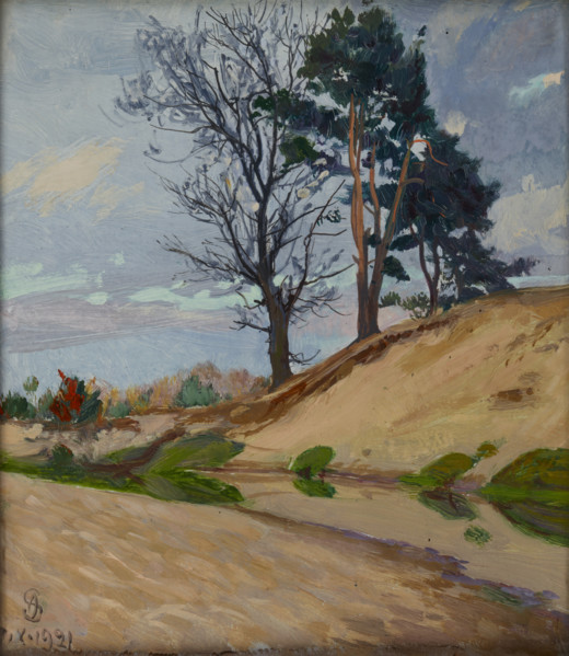 Sandy Bank of the Kamienna River, 1921. Creator: Ambrozy Sabatowski.