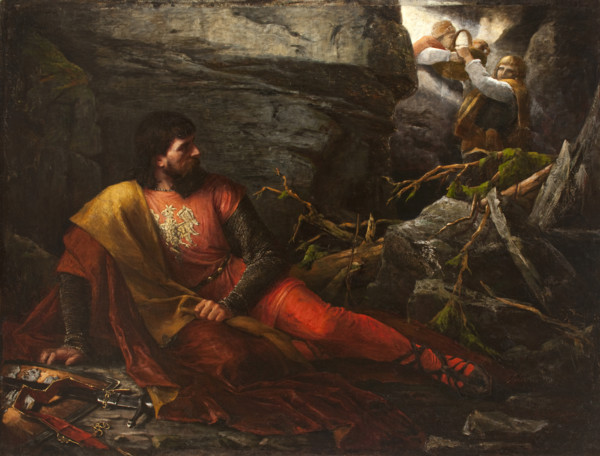 Lokietek in the Cave, 1881. Creator: Magdalena Andrzejkowicz.