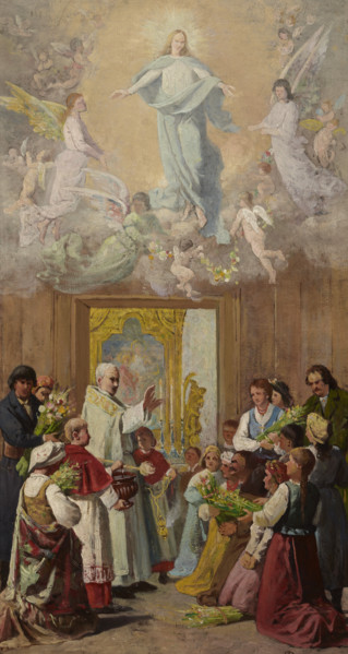 Feast of Our Lady of Herbs, c1890. Creator: Antoni Gramatyka.