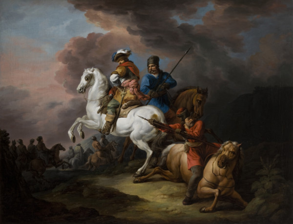 Battle Scene, c1800. Creator: Jan Bogumil Plersz.