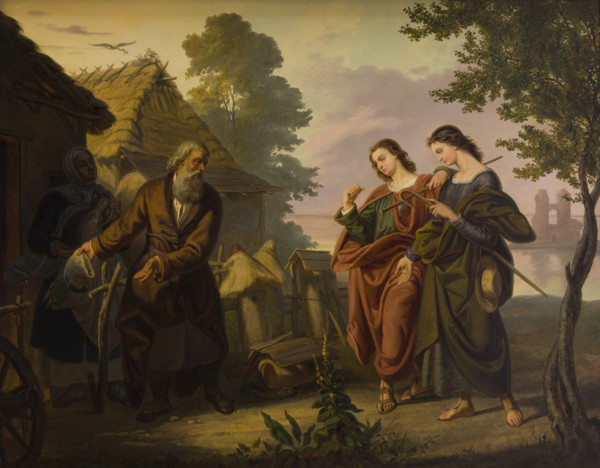 Pilgrims Visiting Piast, 1865. Creator: Korneli Szlegel.