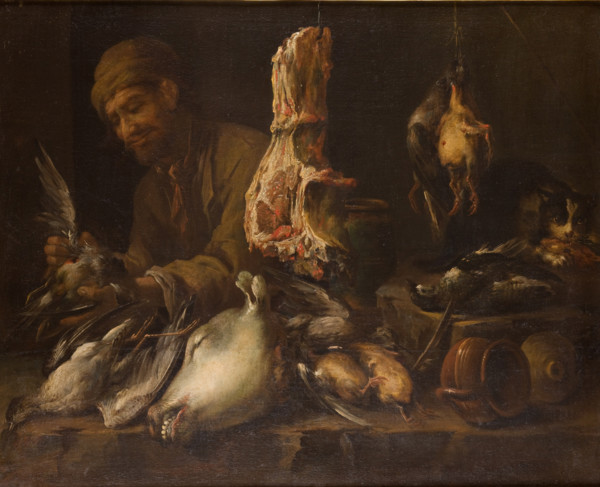 Cook in a Pantry, 1st half of 17th century Creator: Giacomo Legi.